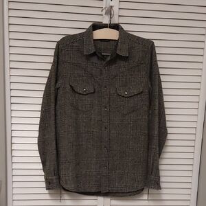 Sunny Sports Inc. Wool Plaid Button-Up Shirt